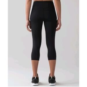 Lululemon Fast Free Crop II Nulux 19" Black Leggings Size 6